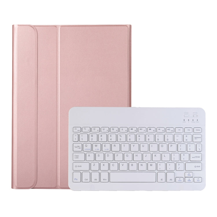 AK16 Lambskin Texture Bluetooth Keyboard Leather Case For Lenovo Tab 6 5G 10.3 inch(Rose Gold) - Lenovo Keyboard by PMC TechLife | Online Shopping South Africa | PMC TechLife
