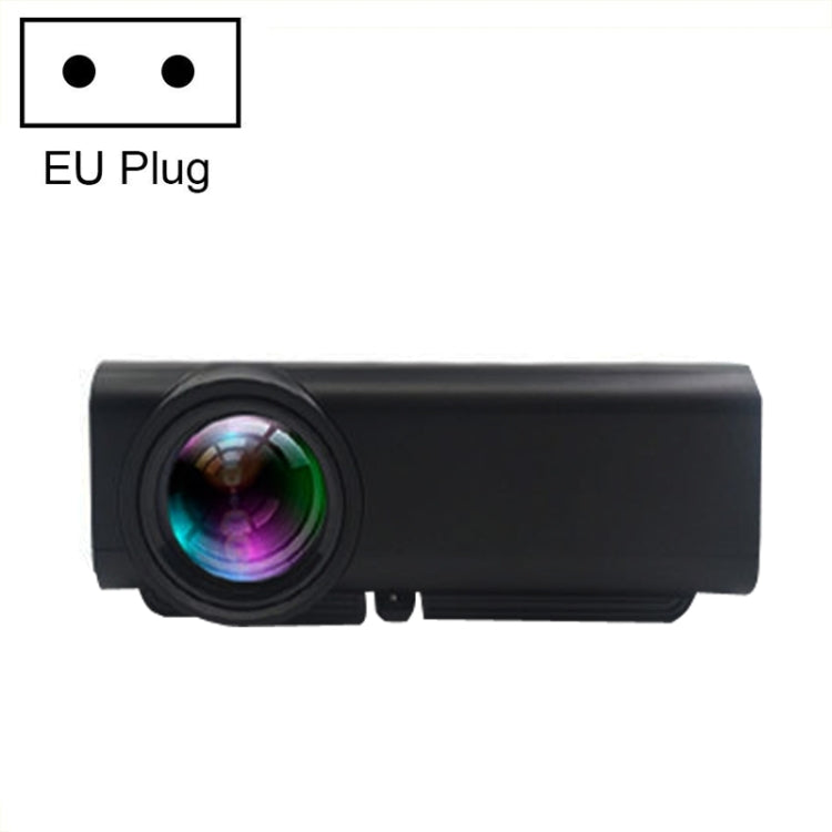 YG530 LED Small 1080P Wireless Screen Mirroring Projector, Power Plug:EU Plug(Black) - LED Projector by PMC TechLife | Online Shopping South Africa | PMC TechLife | Buy Now Pay Later Mobicred