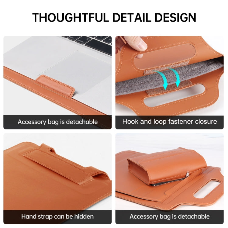 15 inch Multifunctional Mouse Pad Stand Handheld Laptop Bag(Blue) - free shipping - PMC Jewellery - Order now!