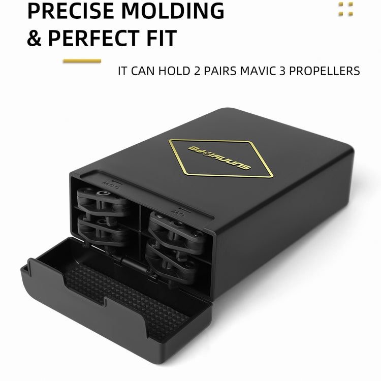 Sunnylife M3-SN376 2 Pairs Propeller Blade + Storage Box for DJI Mavic 3(Silver) - DIY Propeller by Sunnylife | Online Shopping South Africa | PMC TechLife | Buy Now Pay Later Mobicred
