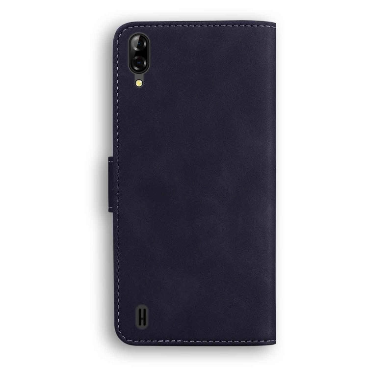 For Blackview A60 Skin Feel Pure Color Flip Leather Phone Case(Black) - More Brand by PMC TechLife | Online Shopping South Africa | PMC TechLife