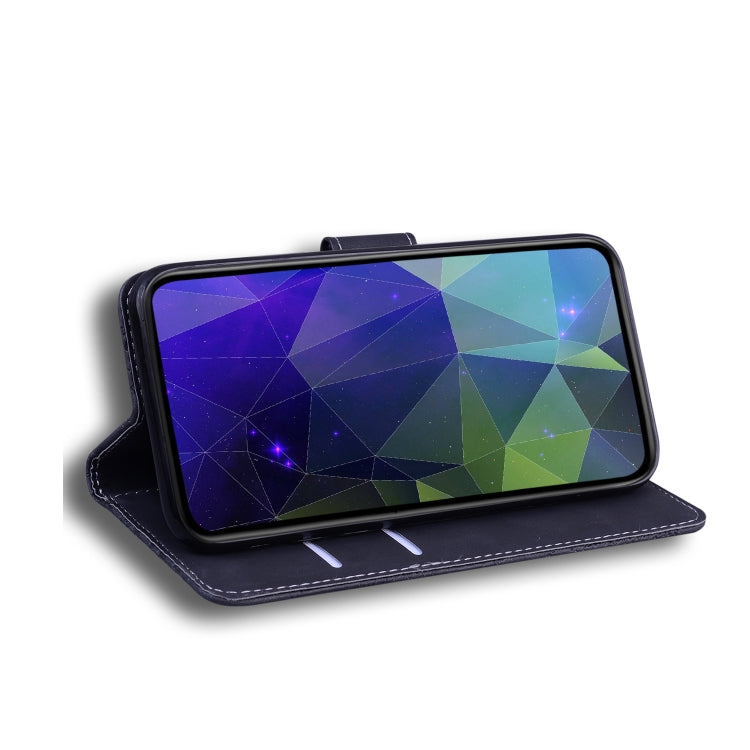 For Blackview A60 Skin Feel Pure Color Flip Leather Phone Case(Black) - More Brand by PMC TechLife | Online Shopping South Africa | PMC TechLife