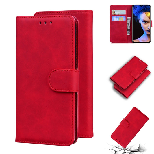 For Blackview A60 Skin Feel Pure Color Flip Leather Phone Case(Red) - More Brand by PMC Jewellery | Online Shopping South Africa | PMC Jewellery | Buy Now Pay Later Mobicred