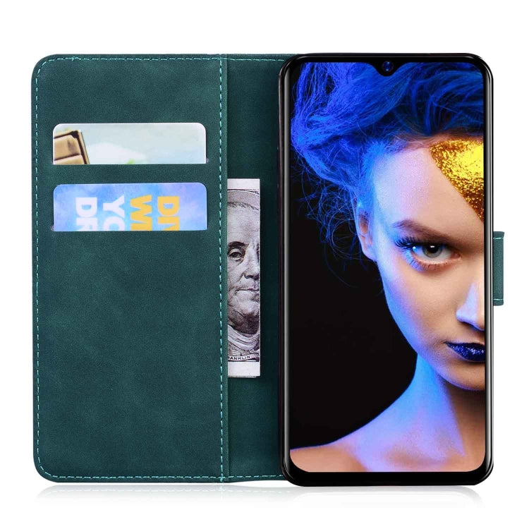 For Blackview A60 Skin Feel Pure Color Flip Leather Phone Case(Green) - More Brand by PMC TechLife | Online Shopping South Africa | PMC TechLife | Buy Now Pay Later Mobicred