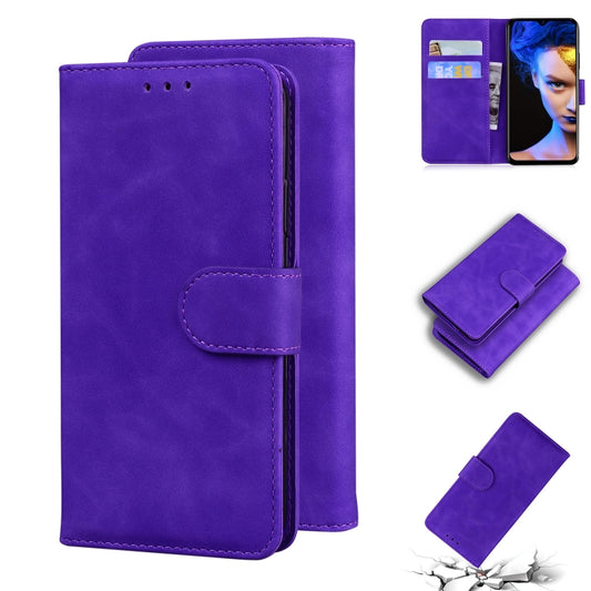 For Blackview A60 Skin Feel Pure Color Flip Leather Phone Case(Purple) - More Brand by PMC Jewellery | Online Shopping South Africa | PMC Jewellery | Buy Now Pay Later Mobicred