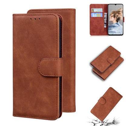 For Blackview A80 Skin Feel Pure Color Flip Leather Phone Case(Brown) - More Brand by PMC Jewellery | Online Shopping South Africa | PMC Jewellery | Buy Now Pay Later Mobicred