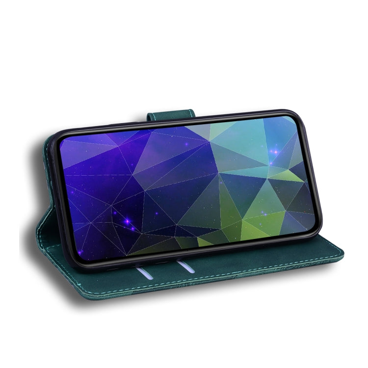 For Blackview A80 Pro Skin Feel Pure Color Flip Leather Phone Case(Green) - More Brand by PMC TechLife | Online Shopping South Africa | PMC TechLife | Buy Now Pay Later Mobicred