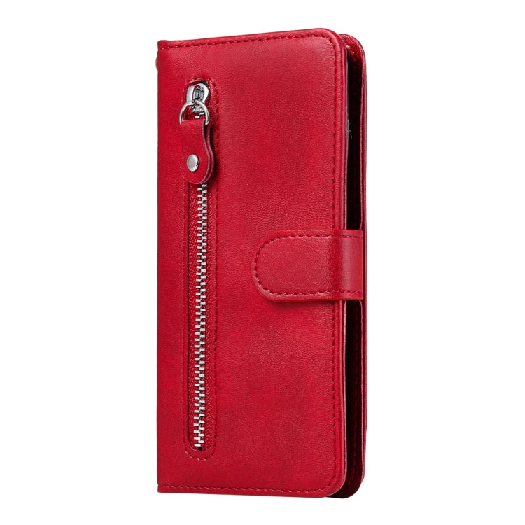For OPPO Reno7 5G / Find X5 Lite International Version Fashion Calf Texture Zipper Horizontal Flip Leather Case(Red) - OPPO Cases by PMC TechLife | Online Shopping South Africa | PMC TechLife | Buy Now Pay Later Mobicred