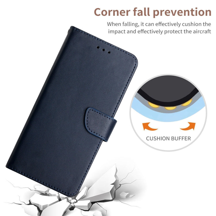 For Nokia C10 / C20 Genuine Leather Fingerprint-proof Horizontal Flip Phone Case(Blue) - Nokia Cases by PMC TechLife | Online Shopping South Africa | PMC TechLife | Buy Now Pay Later Mobicred