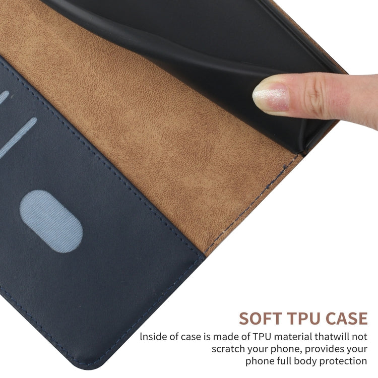 For Huawei P30 Lite Genuine Leather Fingerprint-proof Horizontal Flip Phone Case(Blue) - Huawei Cases by PMC TechLife | Online Shopping South Africa | PMC TechLife | Buy Now Pay Later Mobicred