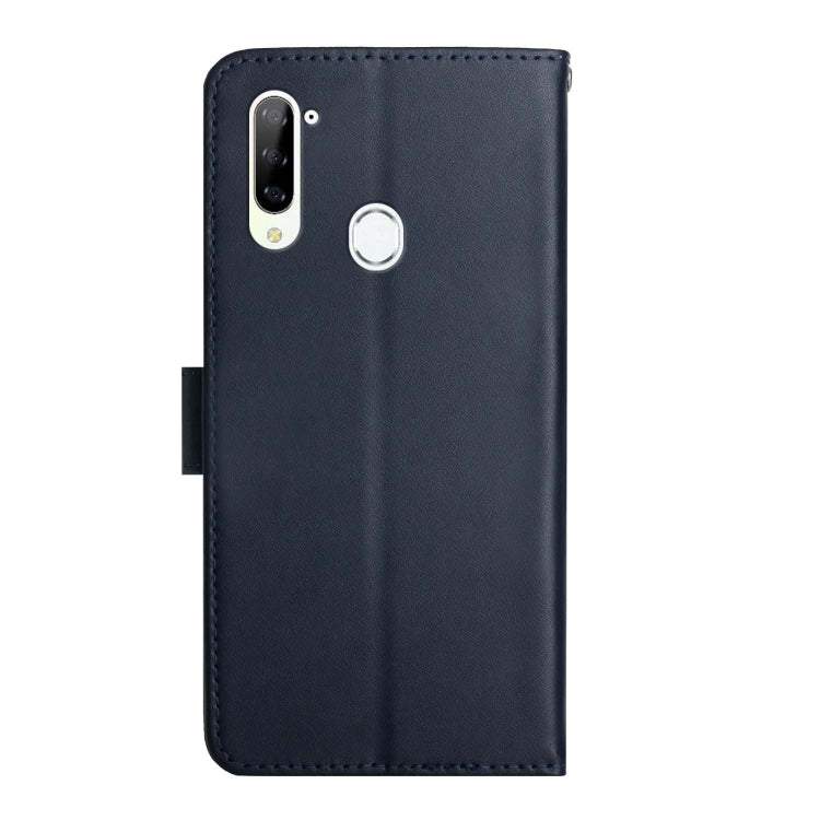For ZTE Libero 5G Genuine Leather Fingerprint-proof Horizontal Flip Phone Case(Blue) - ZTE Cases by PMC TechLife | Online Shopping South Africa | PMC TechLife | Buy Now Pay Later Mobicred