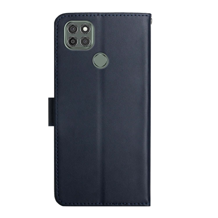 For Motorola Moto G9 Power Genuine Leather Fingerprint-proof Horizontal Flip Phone Case(Blue) - Motorola Cases by PMC TechLife | Online Shopping South Africa | PMC TechLife | Buy Now Pay Later Mobicred