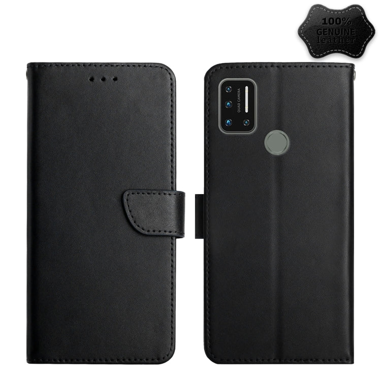 For UMIDIGI A7 Genuine Leather Fingerprint-proof Flip Phone Case(Black) - More Brand by PMC TechLife | Online Shopping South Africa | PMC TechLife | Buy Now Pay Later Mobicred