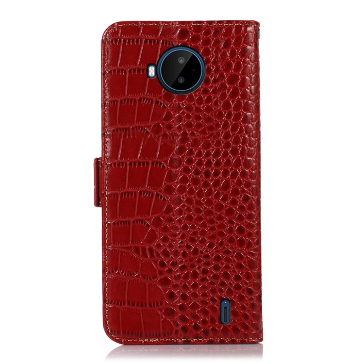 For Nokia C20 Plus Crocodile Top Layer Cowhide Leather Phone Case(Red) - Nokia Cases by PMC TechLife | Online Shopping South Africa | PMC TechLife | Buy Now Pay Later Mobicred