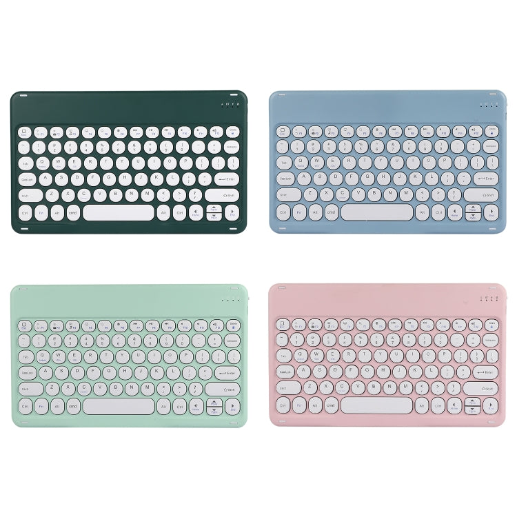 X4 Universal Round Keys Panel Spray Color Bluetooth Keyboard(Light Blue) - Universal Keyboard by PMC TechLife | Online Shopping South Africa | PMC TechLife