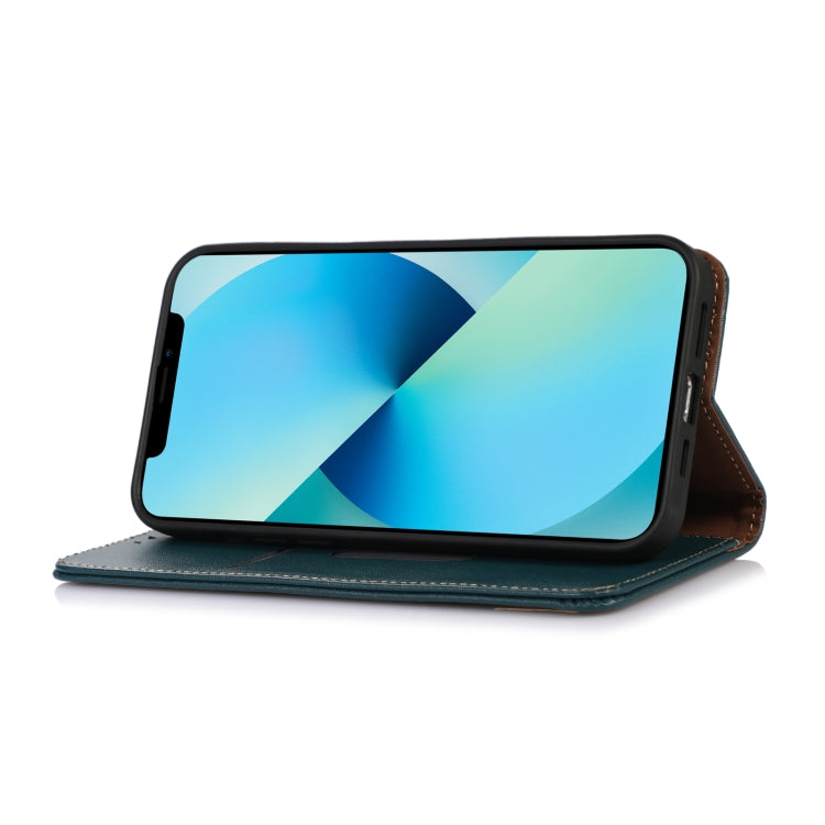 For Nokia C20 Plus KHAZNEH Nappa Top Layer Cowhide Leather Phone Case(Green) - Nokia Cases by PMC TechLife | Online Shopping South Africa | PMC TechLife | Buy Now Pay Later Mobicred