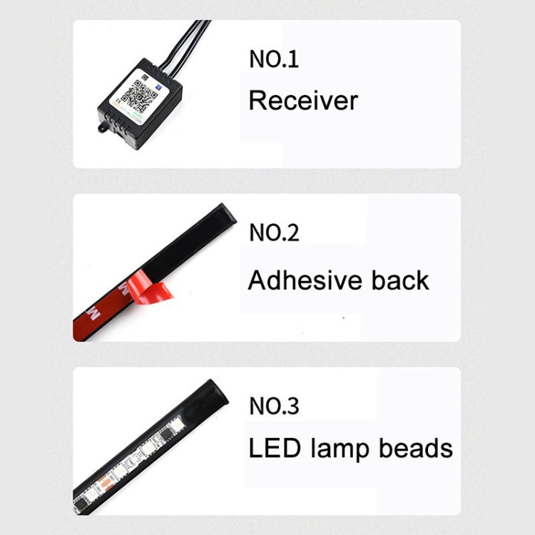 Car Modification Symphony Voice Control LED Chassis Lights, Specification:4 x 60cm + 2 x 180cm - Atmosphere lights by PMC TechLife | Online Shopping South Africa | PMC TechLife | Buy Now Pay Later Mobicred