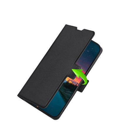 For Blackview A55 Ultra-thin Voltage Side Buckle PU + TPU Leather Phone Case(Black) - More Brand by PMC Jewellery | Online Shopping South Africa | PMC Jewellery