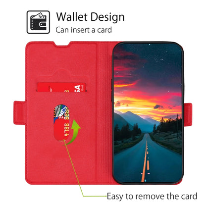 For Blackview A55 Pro Ultra-thin Voltage Side Buckle PU + TPU Leather Phone Case(Red) - More Brand by PMC Jewellery | Online Shopping South Africa | PMC Jewellery | Buy Now Pay Later Mobicred