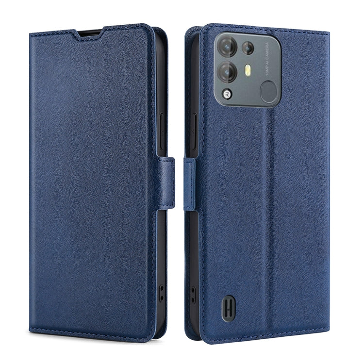 For Blackview A55 Pro Ultra-thin Voltage Side Buckle PU + TPU Leather Phone Case(Blue) - More Brand by PMC Jewellery | Online Shopping South Africa | PMC Jewellery | Buy Now Pay Later Mobicred