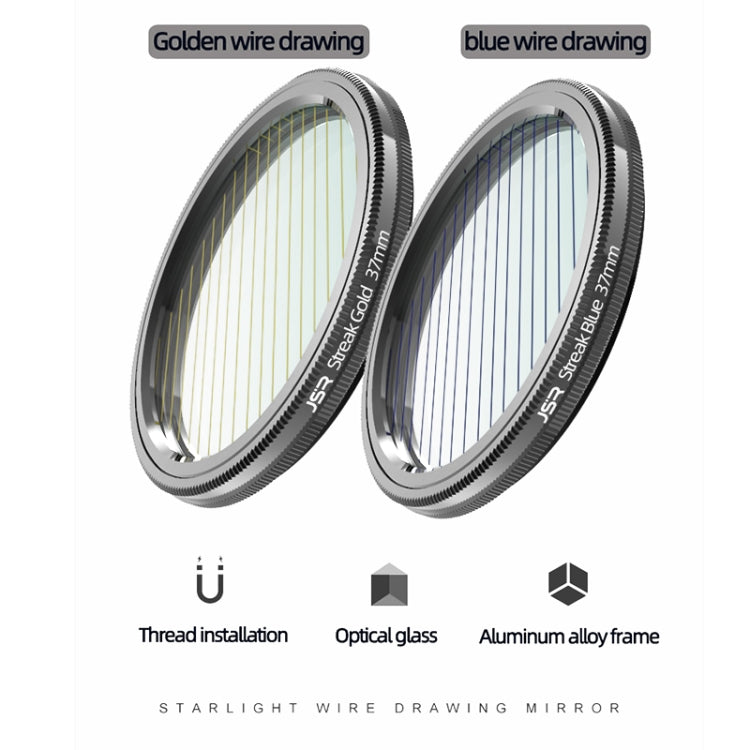 JSR Starlight Drawing Camera Lens Filter, Size:49mm(Streak Gold) - free shipping - PMC TechLife - Order now!