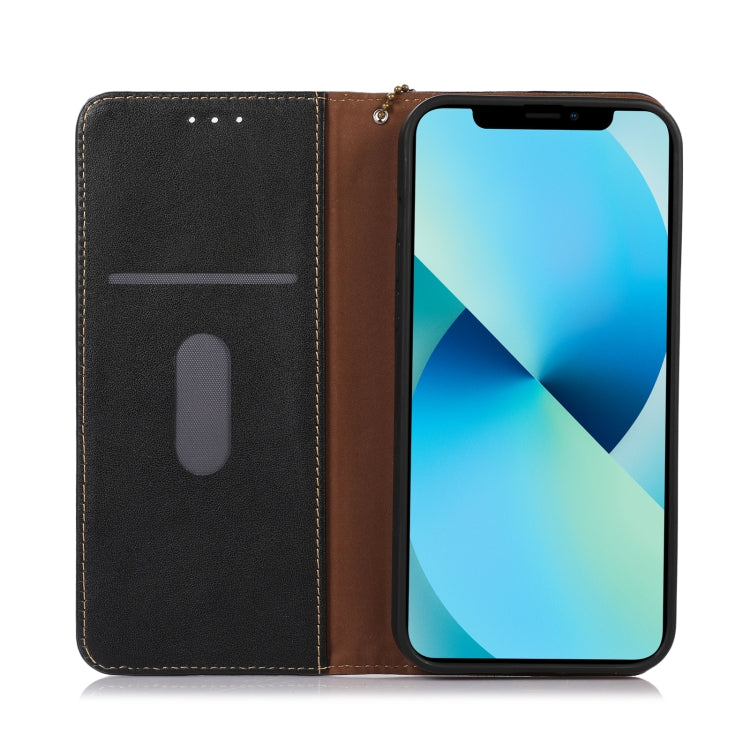 For Nokia X100 KHAZNEH Nappa Top Layer Cowhide Leather Phone Case(Black) - Nokia Cases by PMC TechLife | Online Shopping South Africa | PMC TechLife | Buy Now Pay Later Mobicred