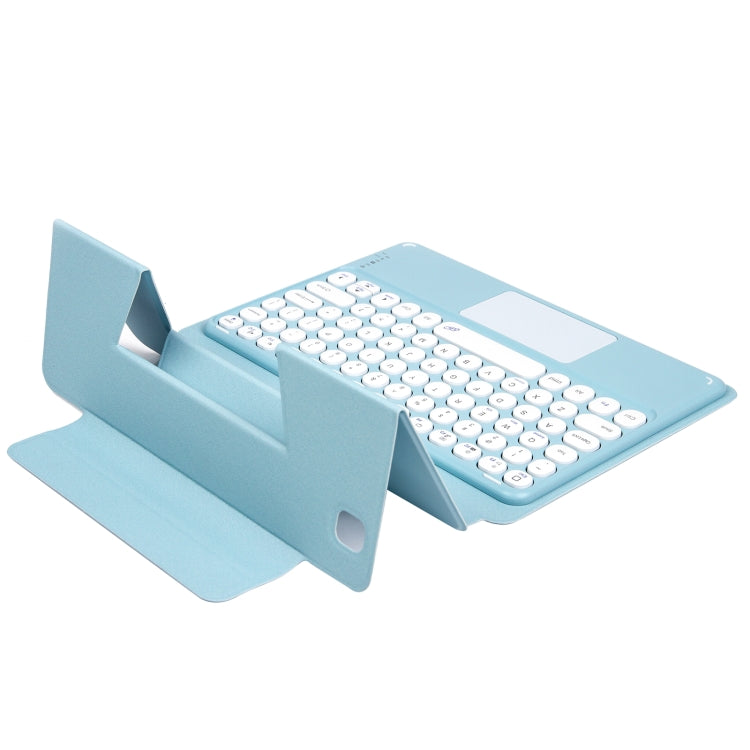Bluetooth Keyboard Leather Case with Touchpad & Rotatable Bottom Case For iPad 10.2 2021 & 2020 & 2019 / Air 2019 / Pro 10.5 inch(Sky Blue) - Universal by PMC TechLife | Online Shopping South Africa | PMC TechLife