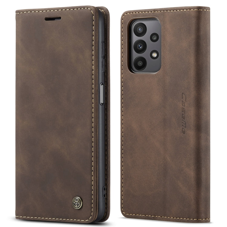For Samsung Galaxy A23 CaseMe 013 Multifunctional Horizontal Flip Leather Phone Case(Coffee) - free shipping - PMC Jewellery - Order now!