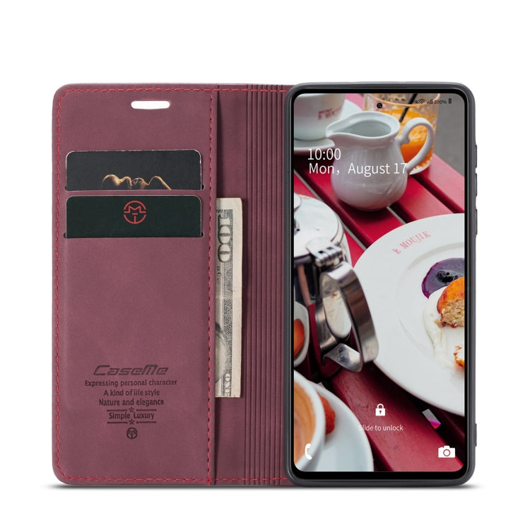 For Samsung Galaxy A73 5G CaseMe 013 Multifunctional Horizontal Flip Leather Phone Case(Wine Red) - Galaxy Phone Cases by CaseMe | Online Shopping South Africa | PMC Jewellery | Buy Now Pay Later Mobicred