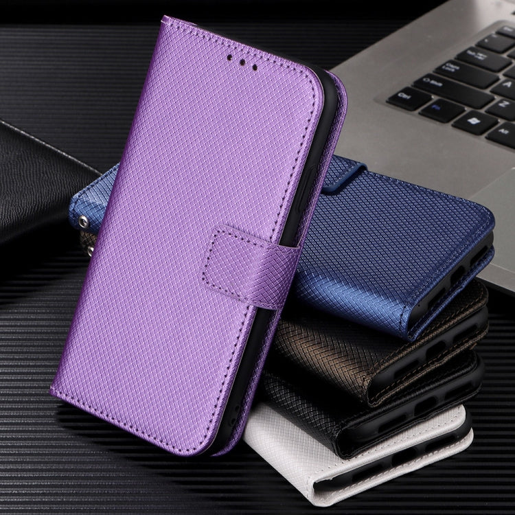 For Blackview A55 Pro Diamond Texture Leather Phone Case(White) - More Brand by PMC TechLife | Online Shopping South Africa | PMC TechLife