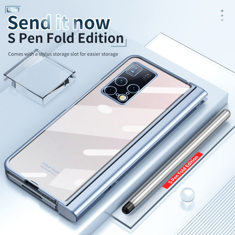 For Huawei Mate X2 Full Body Electroplating Hinge Phone Case with Stylus(Blue) - free shipping - PMC TechLife - Order now!