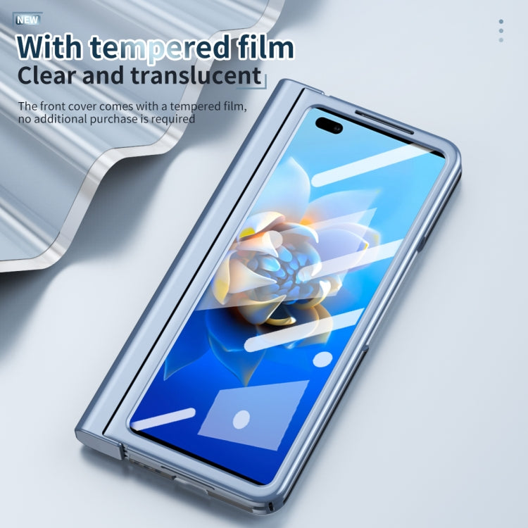 For Huawei Mate X2 Full Body Electroplating Hinge Phone Case with Stylus(Blue) - free shipping - PMC TechLife - Order now!