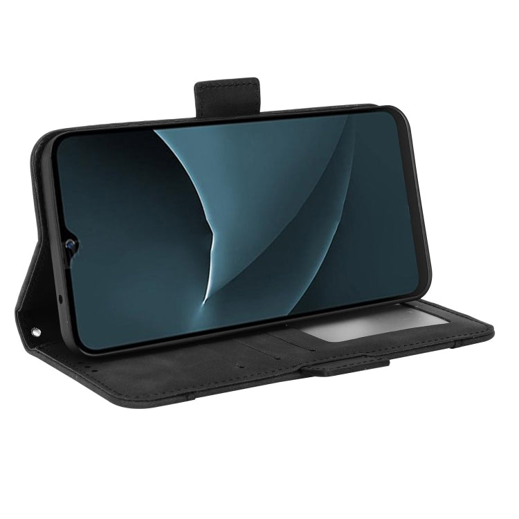 For Blackview A95 Skin Feel Calf Texture Card Slots Leather Phone Case(Black) - More Brand by PMC TechLife | Online Shopping South Africa | PMC TechLife | Buy Now Pay Later Mobicred
