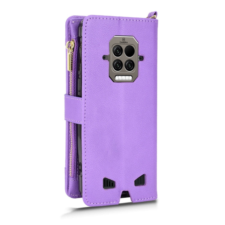 For Doogee S86 / S86 Pro Litchi Texture Zipper Leather Phone Case(Purple) - Doogee Cases by PMC TechLife | Online Shopping South Africa | PMC TechLife | Buy Now Pay Later Mobicred