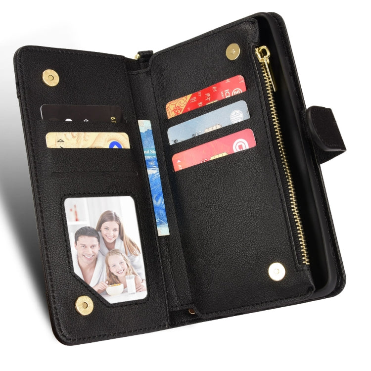 For Doogee X96 Pro Litchi Texture Zipper Leather Phone Case(Black) - Doogee Cases by PMC TechLife | Online Shopping South Africa | PMC TechLife | Buy Now Pay Later Mobicred