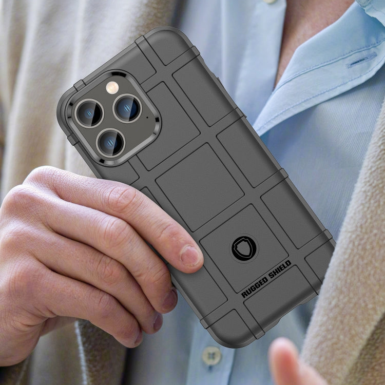 For iPhone 14 Pro Rugged Shield Full Coverage Shockproof TPU Case (Black) - iPhone 14 Pro Cases by PMC TechLife | Online Shopping South Africa | PMC TechLife