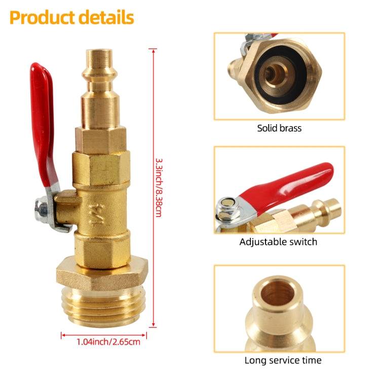 A6861 RV Male 1/4 Drain Fitting Adapter with Storage Bag - Tank Covers by PMC TechLife | Online Shopping South Africa | PMC TechLife | Buy Now Pay Later Mobicred