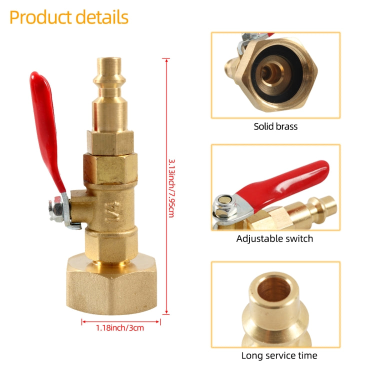A6862 RV Female Thread 1/4 Drain Fitting Adapter with Storage Bag - Others by PMC TechLife | Online Shopping South Africa | PMC TechLife | Buy Now Pay Later Mobicred