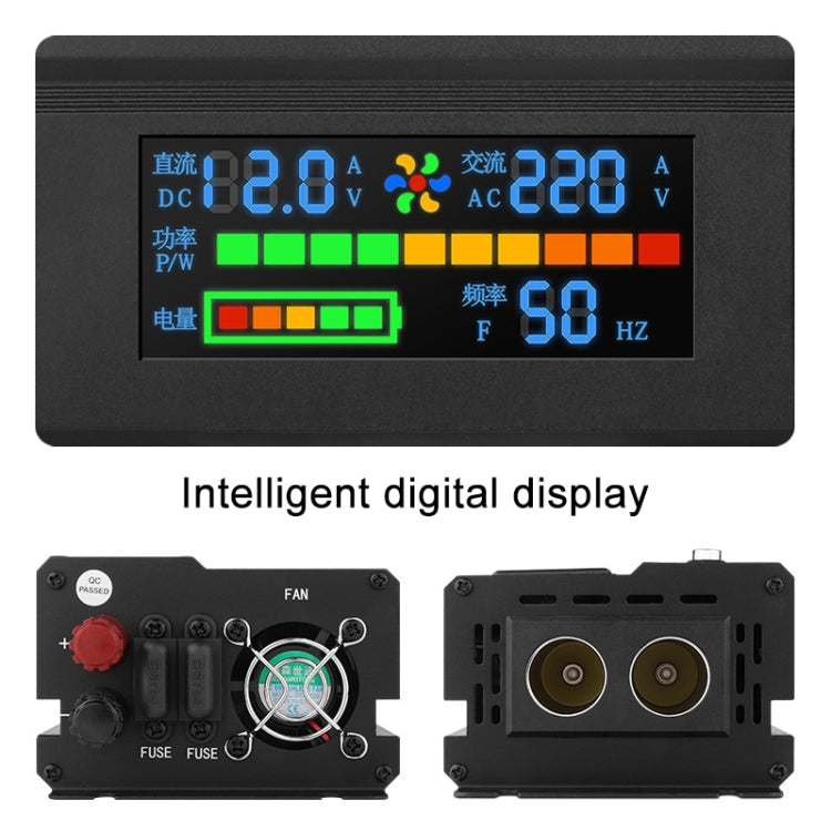 8896 1200W Car Smart Multi-functional Digital Display Inverter, Specification:24V - Modified Square Wave by PMC TechLife | Online Shopping South Africa | PMC TechLife | Buy Now Pay Later Mobicred