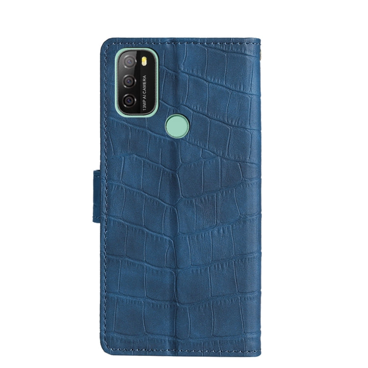 For Blackview A70 Skin Feel Crocodile Magnetic Clasp Leather Phone Case(Blue) - More Brand by PMC Jewellery | Online Shopping South Africa | PMC Jewellery | Buy Now Pay Later Mobicred