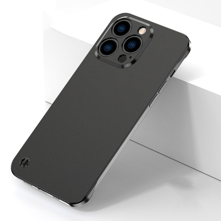 For iPhone 13 Pro Max Electroplating Frosted Frameless Phone Case (Black) - free shipping - PMC Jewellery - Order now!