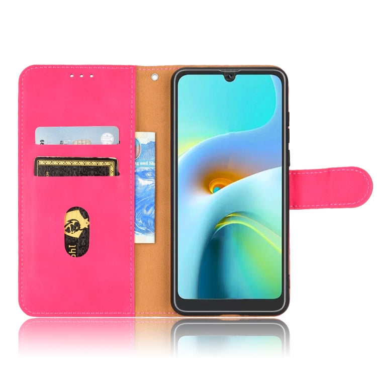 For Blackview A50 Skin Feel Magnetic Flip Leather Phone Case(Rose Red) - More Brand by PMC Jewellery | Online Shopping South Africa | PMC Jewellery | Buy Now Pay Later Mobicred