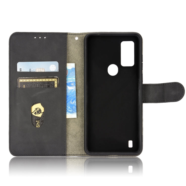 For Blackview A50 Skin Feel Magnetic Flip Leather Phone Case(Black) - More Brand by PMC TechLife | Online Shopping South Africa | PMC TechLife | Buy Now Pay Later Mobicred