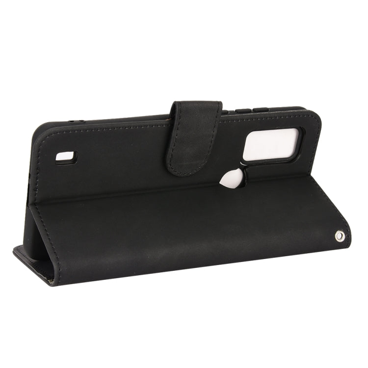 For Blackview A50 Skin Feel Magnetic Flip Leather Phone Case(Black) - More Brand by PMC TechLife | Online Shopping South Africa | PMC TechLife | Buy Now Pay Later Mobicred