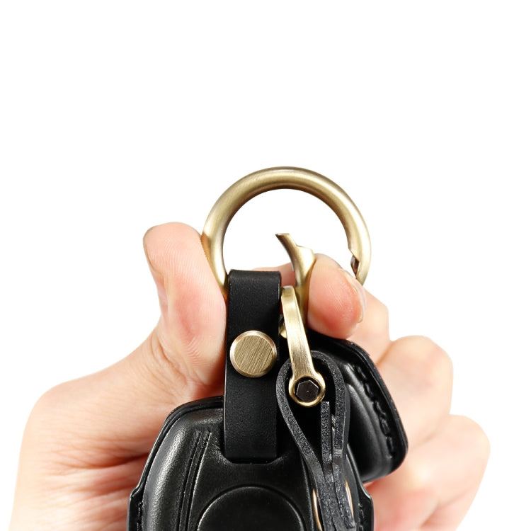 HP-A009 Motorcycle Cowhide Leather Induction Key Protective Cover for Harley Sportster S(Brown) - Bags & Luggages by PMC TechLife | Online Shopping South Africa | PMC TechLife | Buy Now Pay Later Mobicred