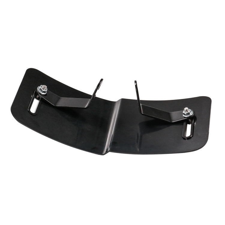 HP-DF018 Motorcycle Aluminum Alloy Front Windshield for Honda CB650R(Electroplating Black) - Others by PMC TechLife | Online Shopping South Africa | PMC TechLife | Buy Now Pay Later Mobicred