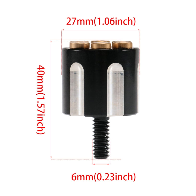 HP-Q094 Motorcycle Retro Modified Rear Seat 6mm Screw for Harley(Black) - Replacement Parts by PMC TechLife | Online Shopping South Africa | PMC TechLife | Buy Now Pay Later Mobicred