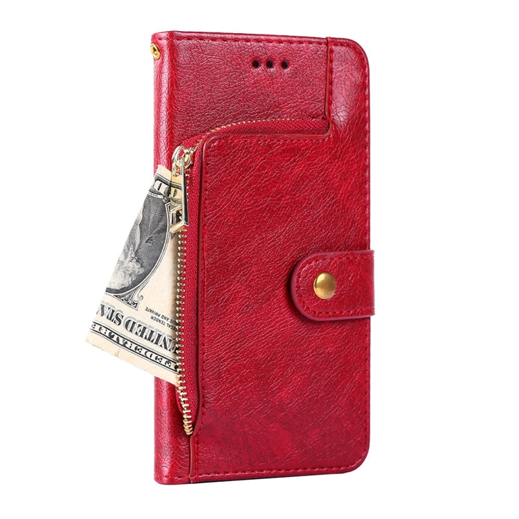 For Blackview A55 Pro Zipper Bag Leather Phone Case(Red) - More Brand by PMC Jewellery | Online Shopping South Africa | PMC Jewellery | Buy Now Pay Later Mobicred