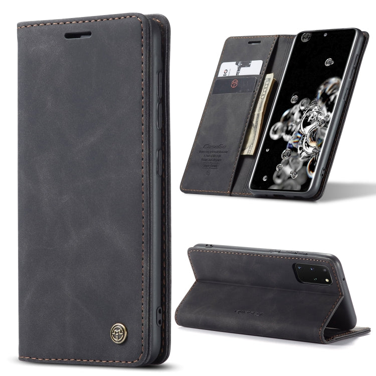 For Galaxy S20 Plus CaseMe Multifunctional Horizontal Flip Leather Case, with Card Slot & Holder & Wallet(Black) - free shipping - PMC Jewellery - Order now!