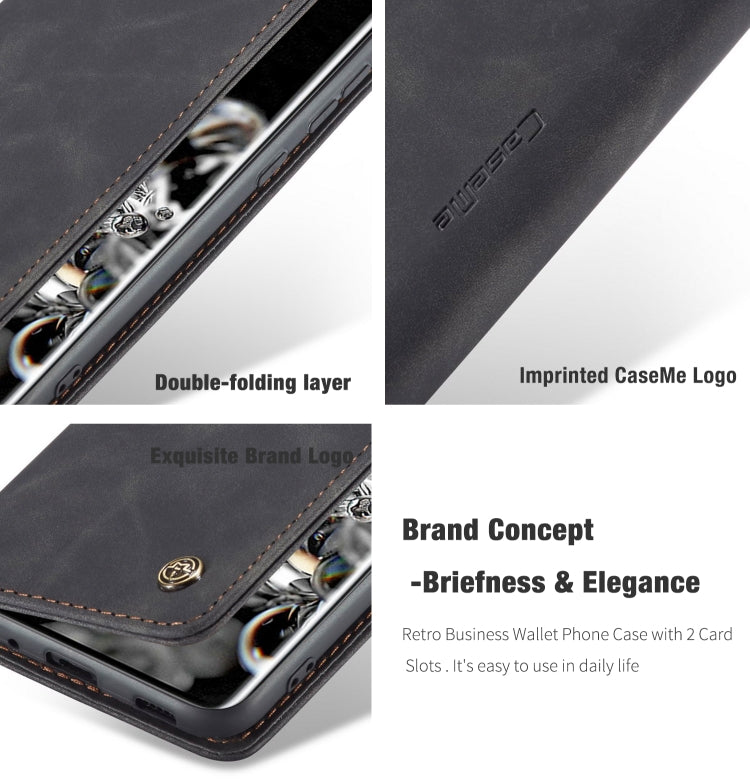 For Galaxy S20 Plus CaseMe Multifunctional Horizontal Flip Leather Case, with Card Slot & Holder & Wallet(Black) - free shipping - PMC Jewellery - Order now!